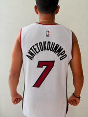 Miami Heat Antetokounmpo #7 White