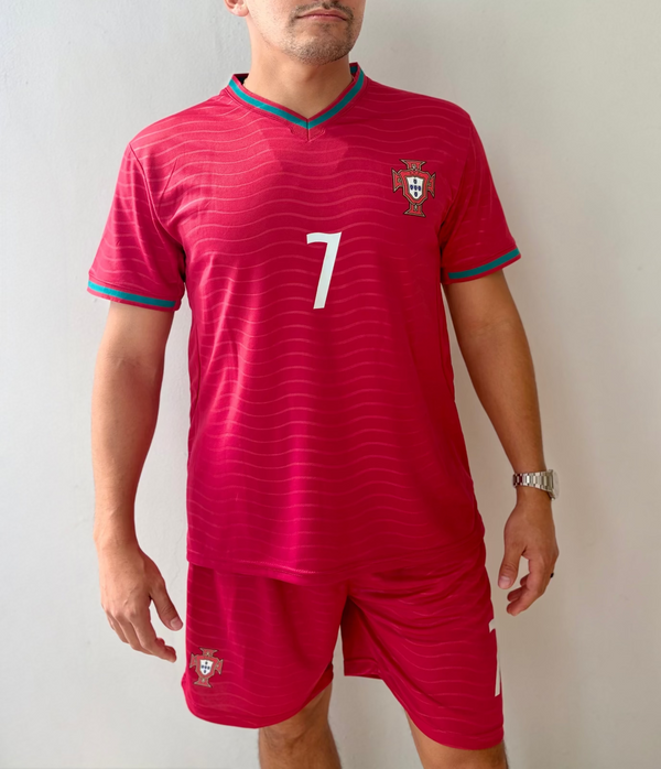 Portugal Ronaldo #7 World Cup Jersey with shorts