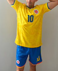 Colombia James #10 World Cup Jersey with Shorts