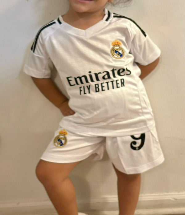 Kids Mbappe #9 Madrid Home Jersey